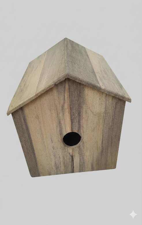 BIG WOODEN BIRD HOUSE